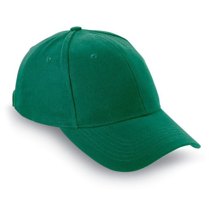 Casquette 6 pans coton brossé 260g personnalisée Natupro Vert 